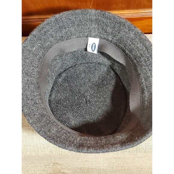 Old Navy M/L Unisex Wool Blend Gray Knit Cloche Bucket Hat - Picture 7 of 9